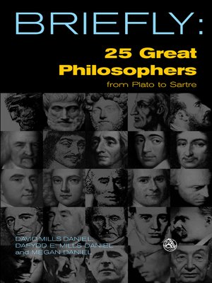 cover image of 25 Great Philosophers From Plato to Sartre